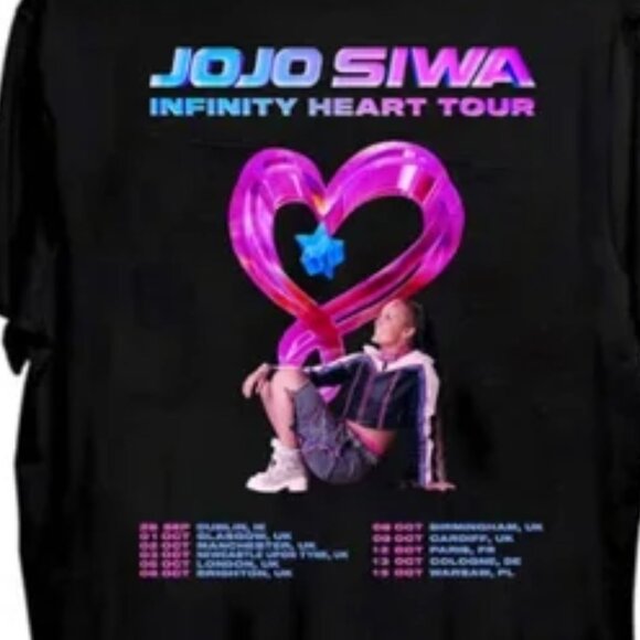 JoJo Siwa Infinity Heart Tour Shirt, Concert Music Tee Gift 79 - Picture 3 of 6